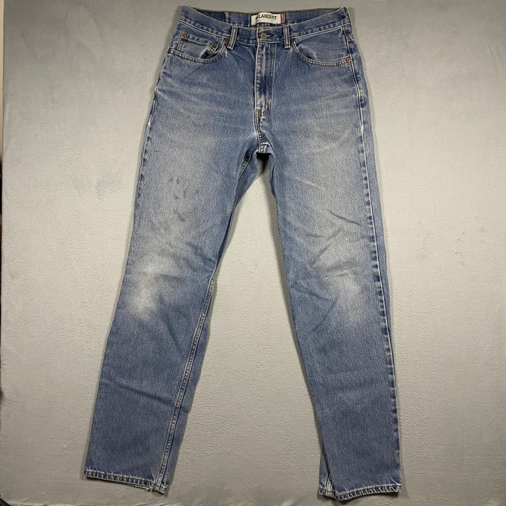Y2K Levis 550 Jeans Mens 32x36 Blue Relaxed Fit Tapered Leg Denim 00550-4886